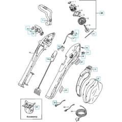 Flymo GardenVac 2700 - 2018-03 - Blower Main Assembly