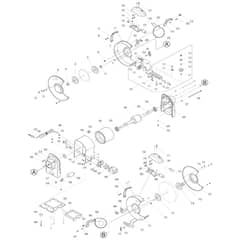 Makita GB602W - Bench Grinder 150mm - Power Tool Diagram