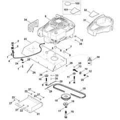 Viking GB 370.1 S - Engine, Drive - Parts Diagram