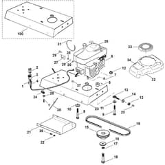 Viking GB 370 - Engine, Drive - Parts Diagram