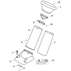 Viking GB 370 S - Funnel - Parts Diagram