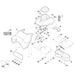 Viking GB 460.1 C - Housing - Parts Diagram