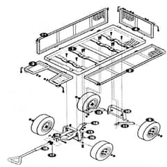 Cobra GCT320HD - Hand Cart Main Diagram