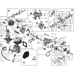 GD 33 - 2003 - 222914001/ALX - Castel Garden Chainsaw Engine Diagram