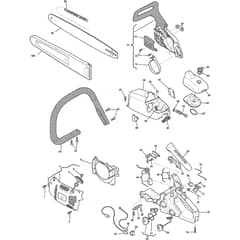 GD 38 - 2007 - 222214006/HAN - Castel Garden Chainsaw Housing Diagram