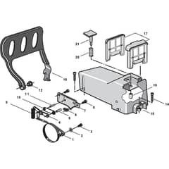 GD 39Q - 2007 - 222716106/05 - Castel Garden Chainsaw Crankcase Diagram