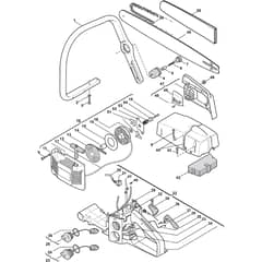 GD 45 - 2004 - 224618001/0F4 - Castel Garden Chainsaw Housing Diagram