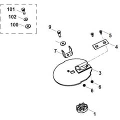 Viking GE 103 - Blade Set - Parts Diagram