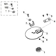 Viking GE 105 - Blade Set - Parts Diagram