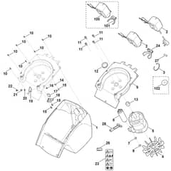 Viking GE 250.1 S - Housing, Electric Motor - Parts Diagram