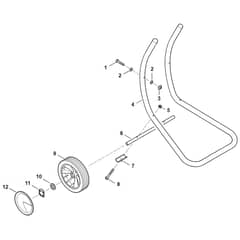 Viking GE 250 - Wheel Carrier - Parts Diagram