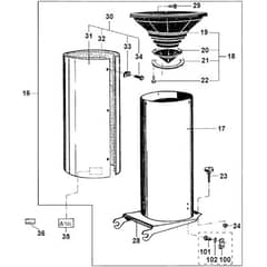 Viking GE 335 - Feed Chute - Parts Diagram