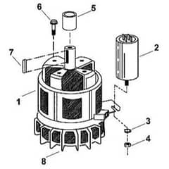 Viking GE 345 - Electric Motor - Parts Diagram