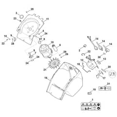 Viking GE 355.1 - Housing, Electric Motor - Parts Diagram