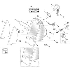 Viking GE 35 L - Housing, Switch - Parts Diagram