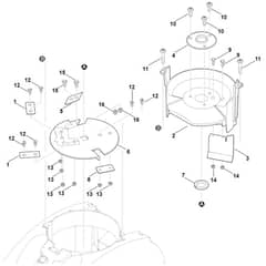 Viking GE 420 - Blade Set (Chipping) - Parts Diagram
