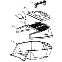 Masport Genius - 567958 - Sept 2012 > 7664560 - Catcher Assembly Complete, Plastic