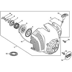 Genuine Stihl BG86 C-E - Rewind starter ErgoStart/Easy2Start