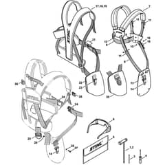 Genuine Stihl FS350 - Tools, Full harness
