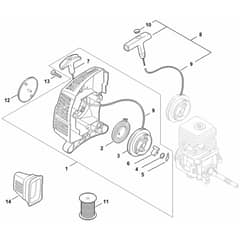 Genuine Stihl FS55 - Rewind starter
