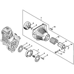 Genuine Stihl KM131 - Clutch, Fan housing