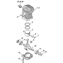 Genuine Stihl MS250 - Engine