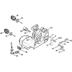 Genuine Stihl MS250 - Motor housing
