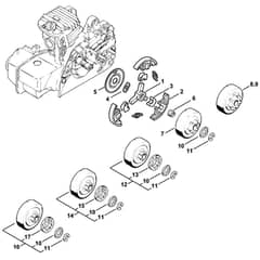 Genuine Stihl MS250 - Clutch
