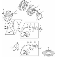 Genuine Stihl MS362 - Ignition system, Flywheel