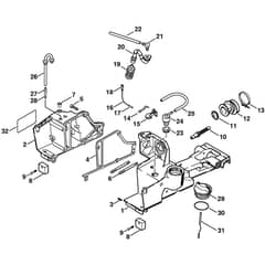 Genuine Stihl TS400 - Tank housing