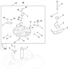 Stihl GH460.0 C - Blade Set (Shredding) - Parts Diagram