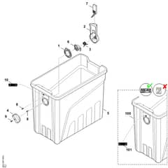 Stihl GHE135.0 L - Catcher Basket - Parts Diagram