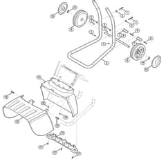 Genuine Stihl GHE250.0 / C - Wheel carrier