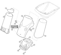 Genuine Stihl GHE355.0 / B - Funnel lower part