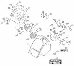 Genuine Stihl GHE355.0 / C - Housing, Electric Motor