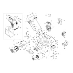 Gi 48 P - Oleo-Mac Rotary Mower Complete illustrated parts list Diagram