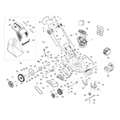 Gi 48 T - Oleo-Mac Rotary Mower Complete illustrated parts list Diagram
