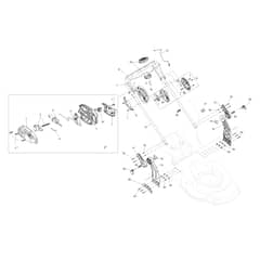 Gi 548 V - Oleo-Mac Rotary Mower Handlebar Diagram