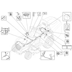GLX 14-84G - Oleo-Mac Ride On Mower Electrical Parts Diagram
