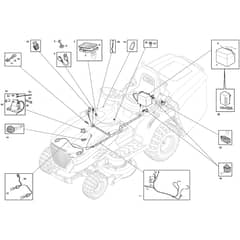 GLX 14-84H - Oleo-Mac Ride On Mower Electrical Parts Diagram
