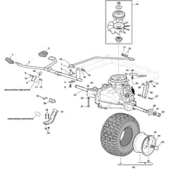 GLX 14-84H - Oleo-Mac Ride On Mower Transmission Diagram