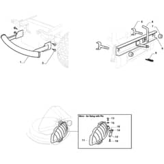 GLX 14-98HS - Oleo-Mac Ride On Mower Optional on request Diagram