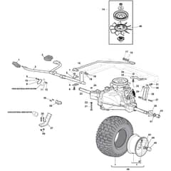 GLX 20-108HS - Oleo-Mac Ride On Mower Transmission Diagram