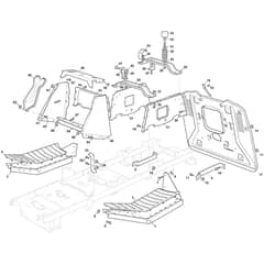 GLX 20-92 H2 - Oleo-Mac Ride On Mower Frame Diagram