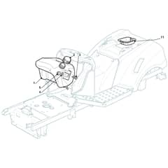 GLX 20-92 H2 - Oleo-Mac Ride On Mower Tank Diagram