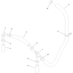 Toro GrandStand 122cm - 72504TE (400000000 - 406999999) Hydraulic Hose No. 139-4059
