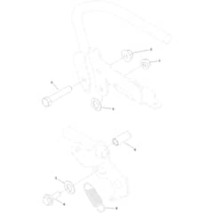 Toro GrandStand 122cm - 72542TE (417400000 - 999999999) 132-5158 Control Handle