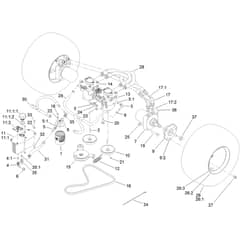 Toro GrandStand 91cm - 74534TE (311000001 - 311999999) Traction Drive