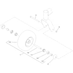 Toro GrandStand 91cm - 74534TE (311000001 - 311999999) Wheel and Bearing No. 112-3810