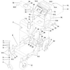 Toro GrandStand 91cm - 74534TE (310000001 - 310999999) Main Frame